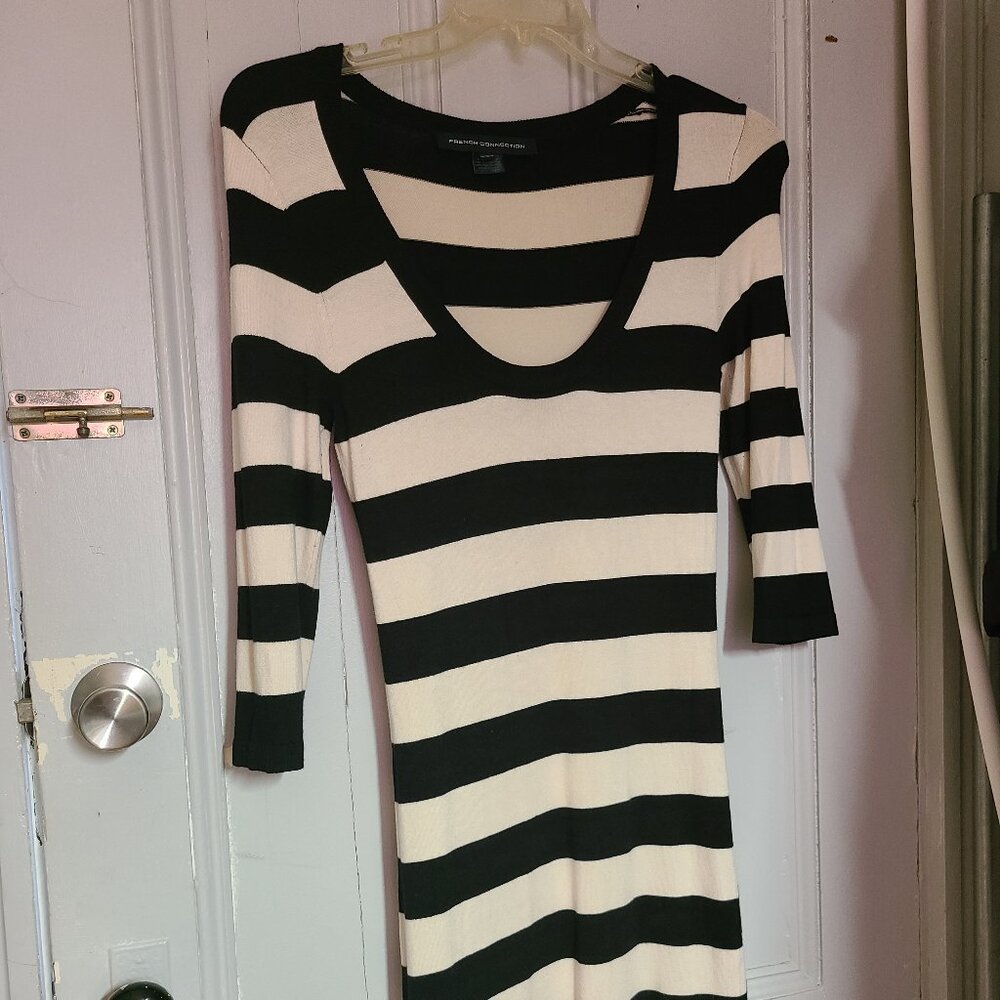 French Connection black and white stripe